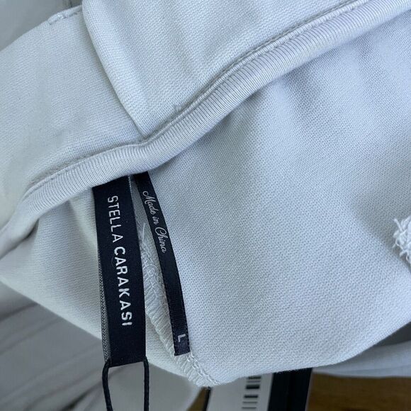 Stella Caracasi Lounge Dress Pants Birch Pull On Career Stretch Womens Large - Picture 11 of 12